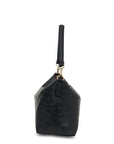 Claudia Shoulder Bag | Black Croc