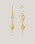 Sea Goddess Earrings - Gold