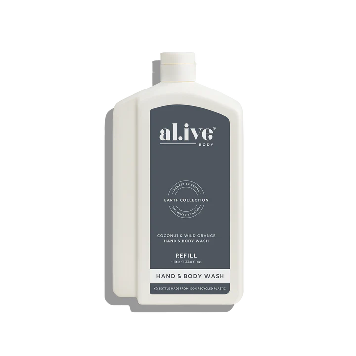 1ltr  Wash Refill - Coconut & Wild Orange