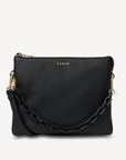 Matilda Crossbody | Black + Tonal Chain