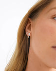 Oryth Earrings 2-In-1 Set, Silver-Plated