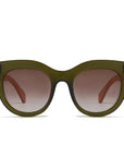 MILLA KHAKI - Khaki Gradient Lens and White Maple Arms