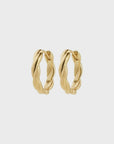 Declan Recycled Earrings - Gold Plated