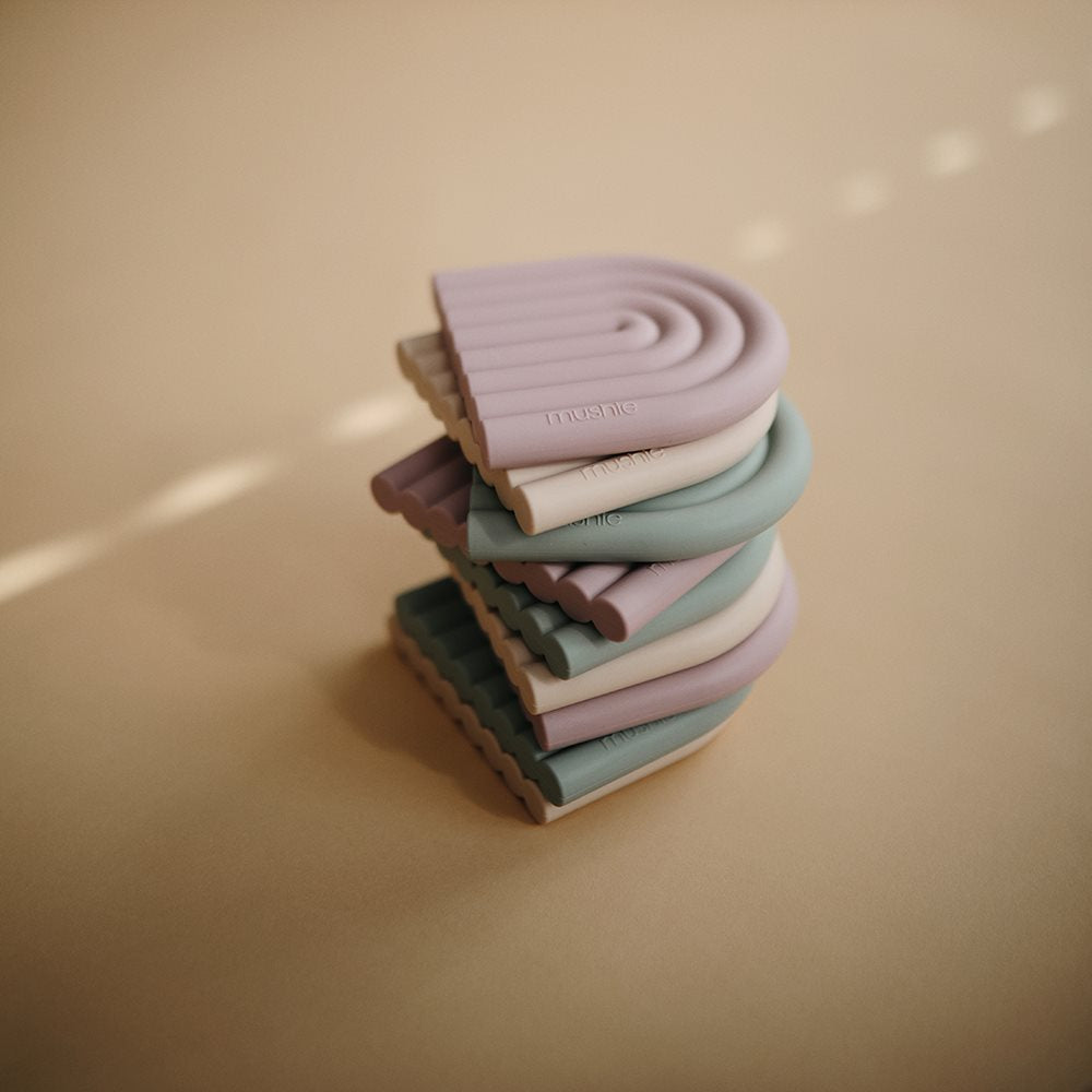Rainbow Teether | Cambridge Blue