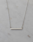 Bar Necklace - Silver