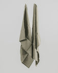 100% French Linen Tea Towel - Set 2 home - Lichen