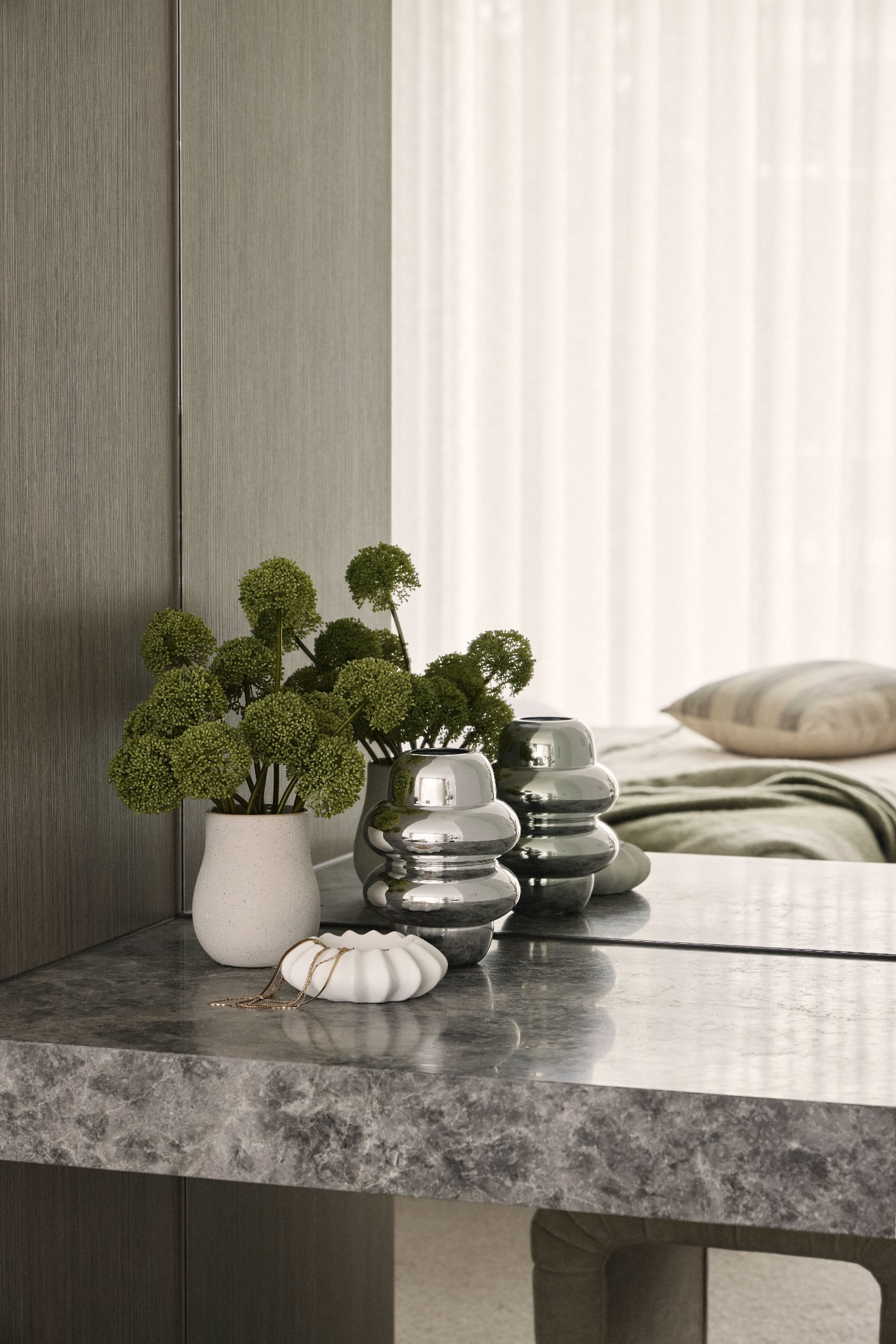 Jazz Concrete Tray | Small White
