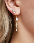 Sea Goddess Earrings - Gold