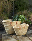 Moroccan Basket W/Long Handles - Large