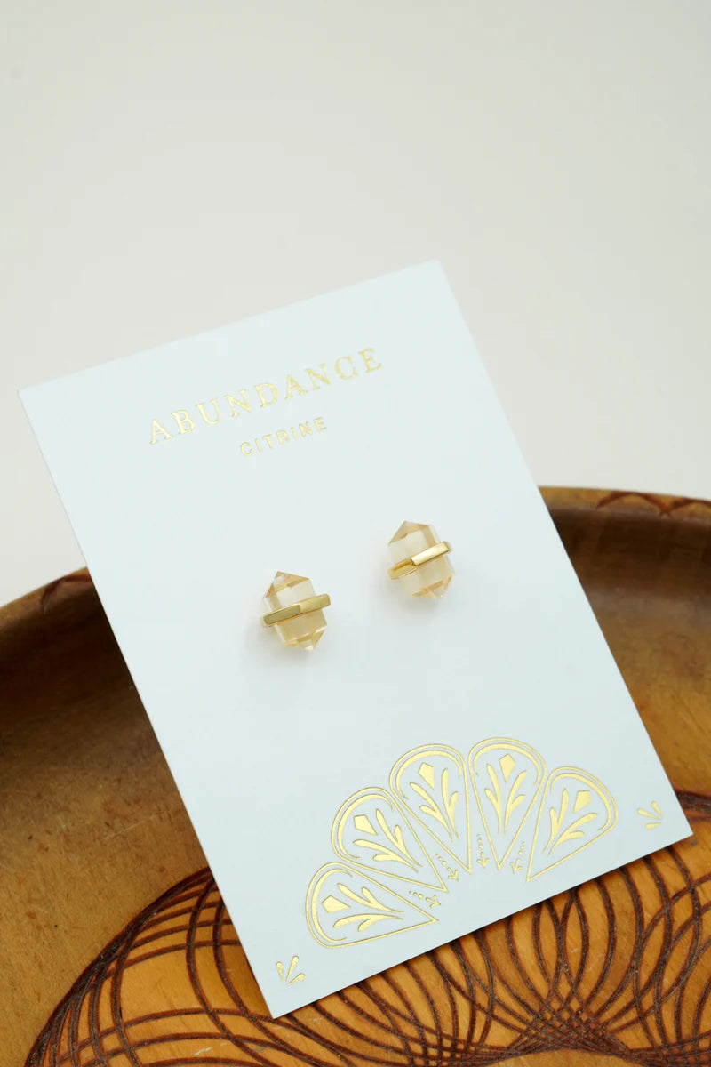 Abundance Intention Studs - Gold