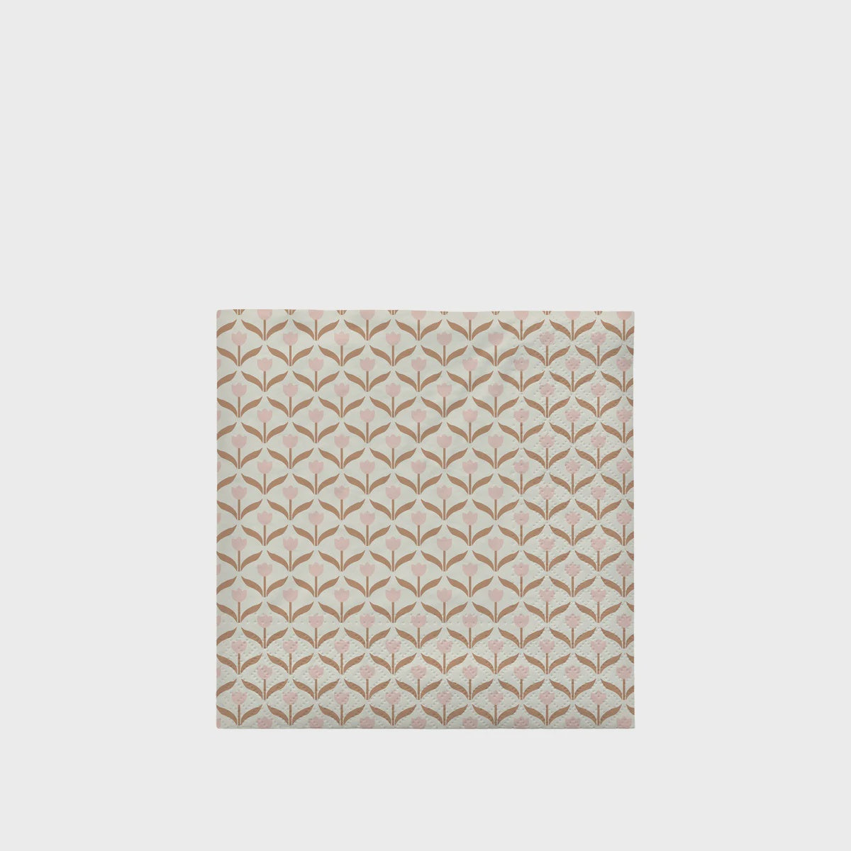 BROSTE Paper Napkin Tulip - Soft Pink/Cinnamon Sand