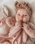 Organic Muslin Bunny Lovey Blush | Milk Ears