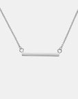 Bar Necklace - Silver