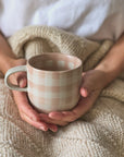Soft Terracotta Check Mug / Cat's Pyjamas