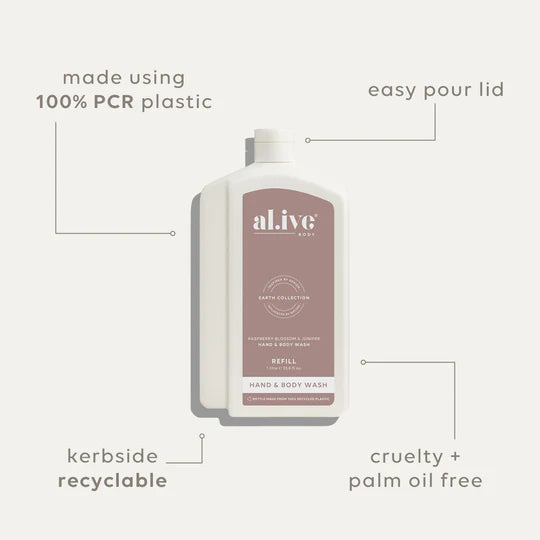 1ltr Wash Refill - Raspberry Blossom & Juniper