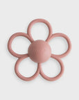 Rattle Teether Daisy - Dusty Rose