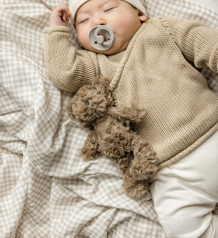 Baby Swaddle | Cocoa Gingham