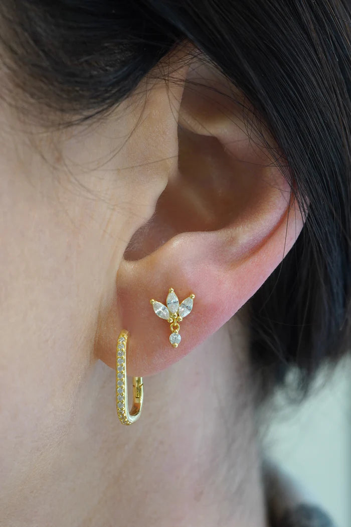 Lotus Studs - Silver