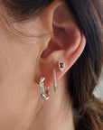 Connected Hoops - Silver