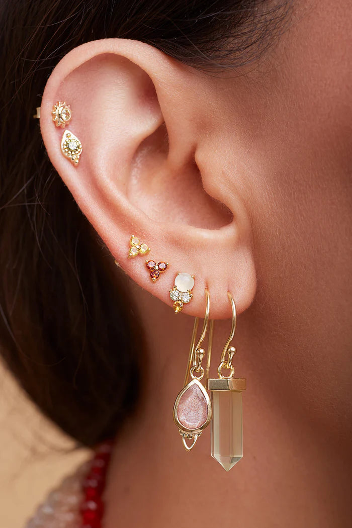 Citrine Inner Power Earrings – Gold