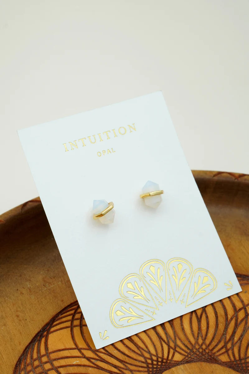 Intuition Intention Studs - Gold