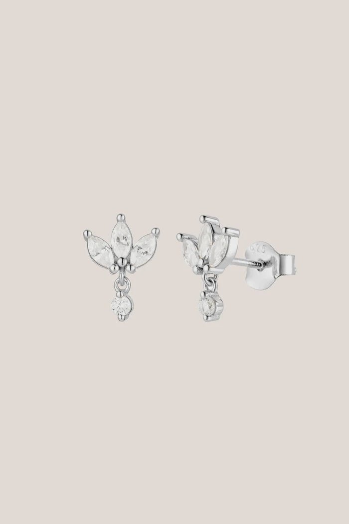 Lotus Studs - Silver