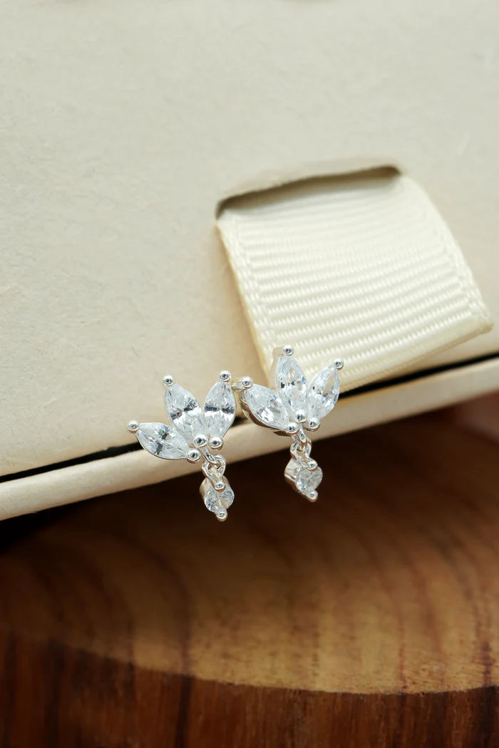Lotus Studs - Silver