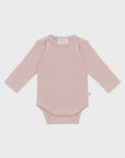 Merino Long Sleeve Bodysuit - Cloud Pink