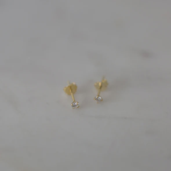 Mini Rock Studs | Gold