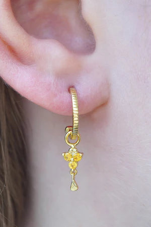 Birthstone Hoops | November | Gold