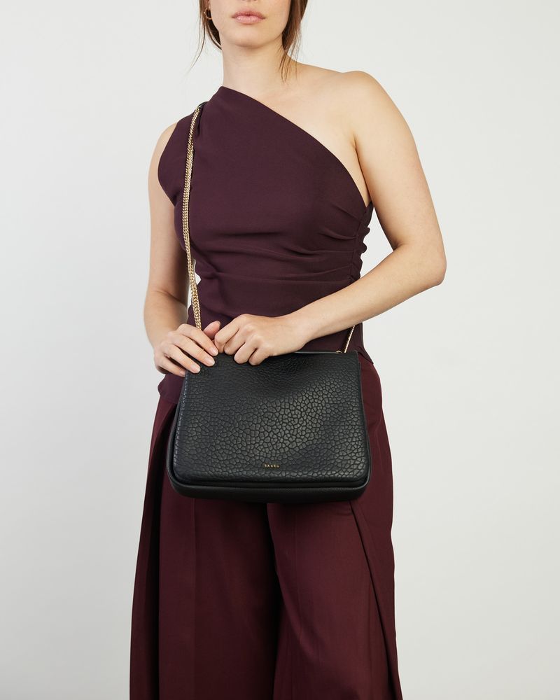 Florence Shoulder Bag | Black Bubble
