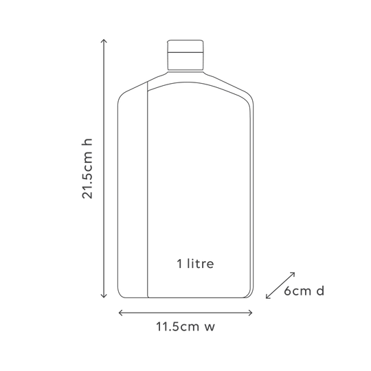 1ltr Dish Wash Refill - Lemon & Pomegranate