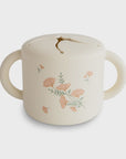 Mushie Snack Cup | Pink Flowers
