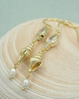 Sea Goddess Earrings - Gold