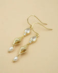 Sea Goddess Earrings - Gold