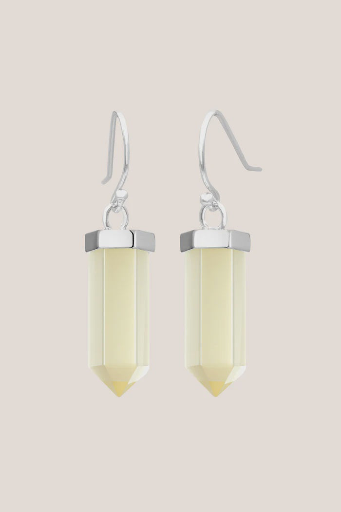 Citrine Inner Power Earrings – Silver