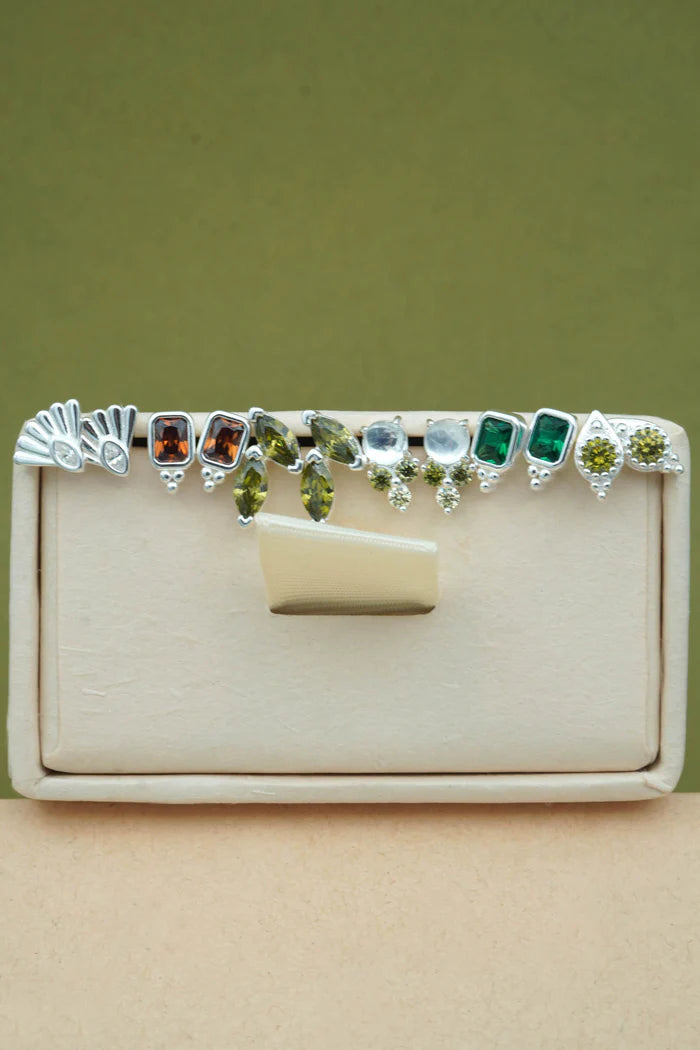 Inner Calm Studs- Silver