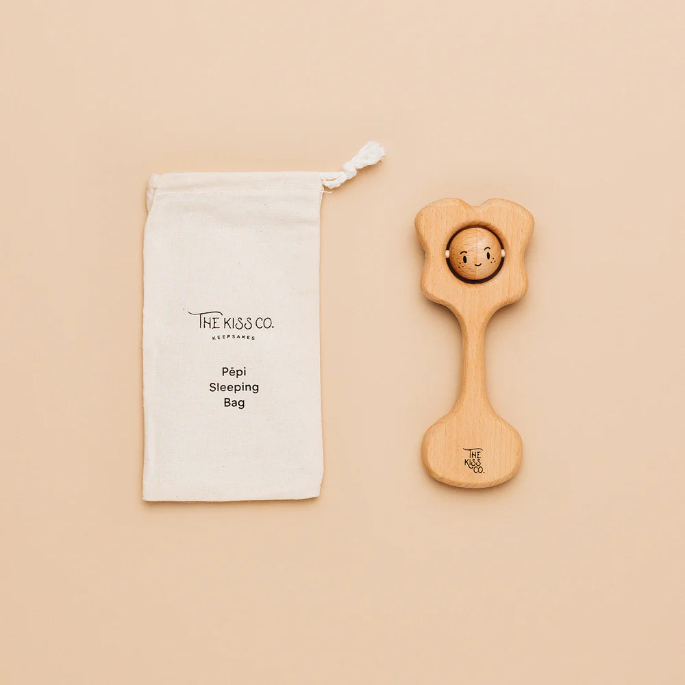 Pēpi Kiss - All Natural Teething Rattle