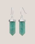 Amazonite True Voice Earrings - Silver
