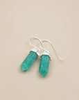 Amazonite True Voice Earrings - Silver