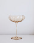 Petal Cocktail Glass - Light Amber - Set of 4