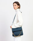 Daria Shoulder Bag | Hunter Green Bubble