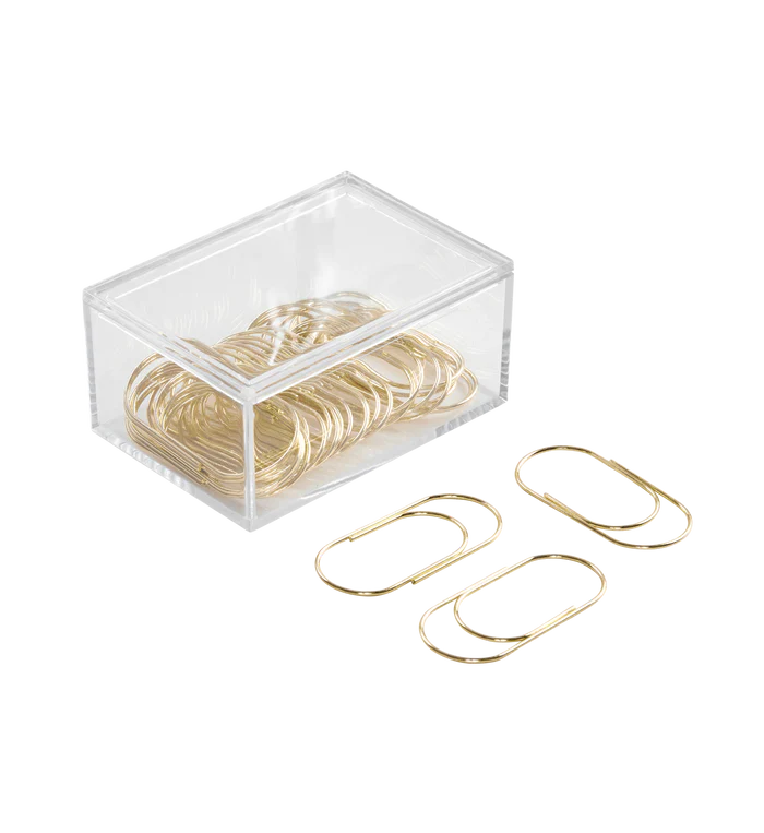 Paper Clips | Grande | Gold | Set of 30