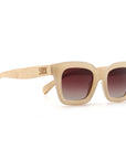 ZAHRA NUDE l Brown Gradient Lens l White Maple Arms
