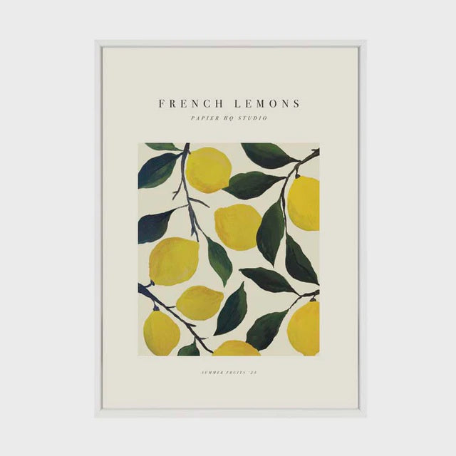 French Lemons | White Frame | A1