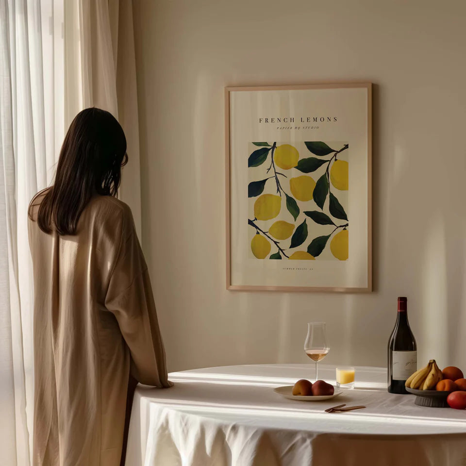 French Lemons | White Frame | A1