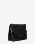 Matilda Crossbody | Black + Tonal Chain