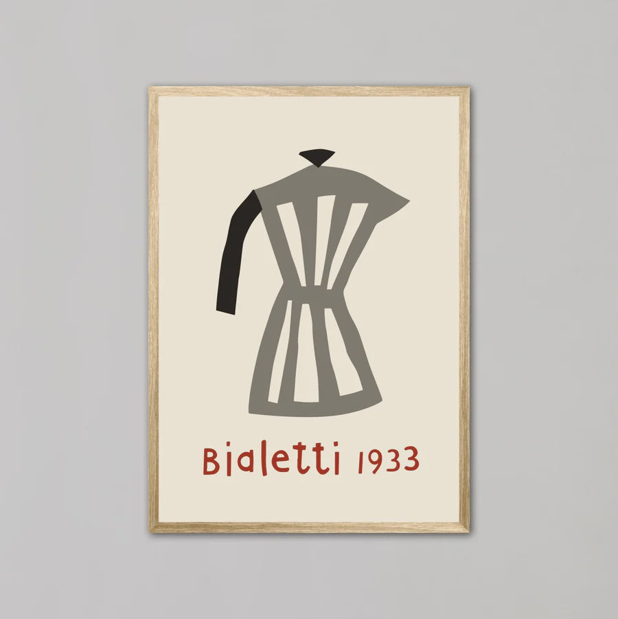 Bialetti Moka | A3 | Oak Box Frame