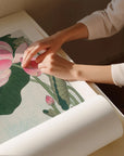 Blooming Lotus Flowers | A2 | Oak Box Frame