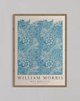 Blue Marigold Pattern Wall Art by William Morris | Oak Box Frame | A1